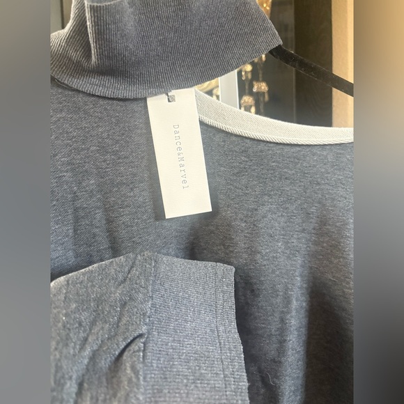 Buckle- Dance & Marvel Charcoal One Side Off-the-Shoulder Sweater - Picture 4 of 6